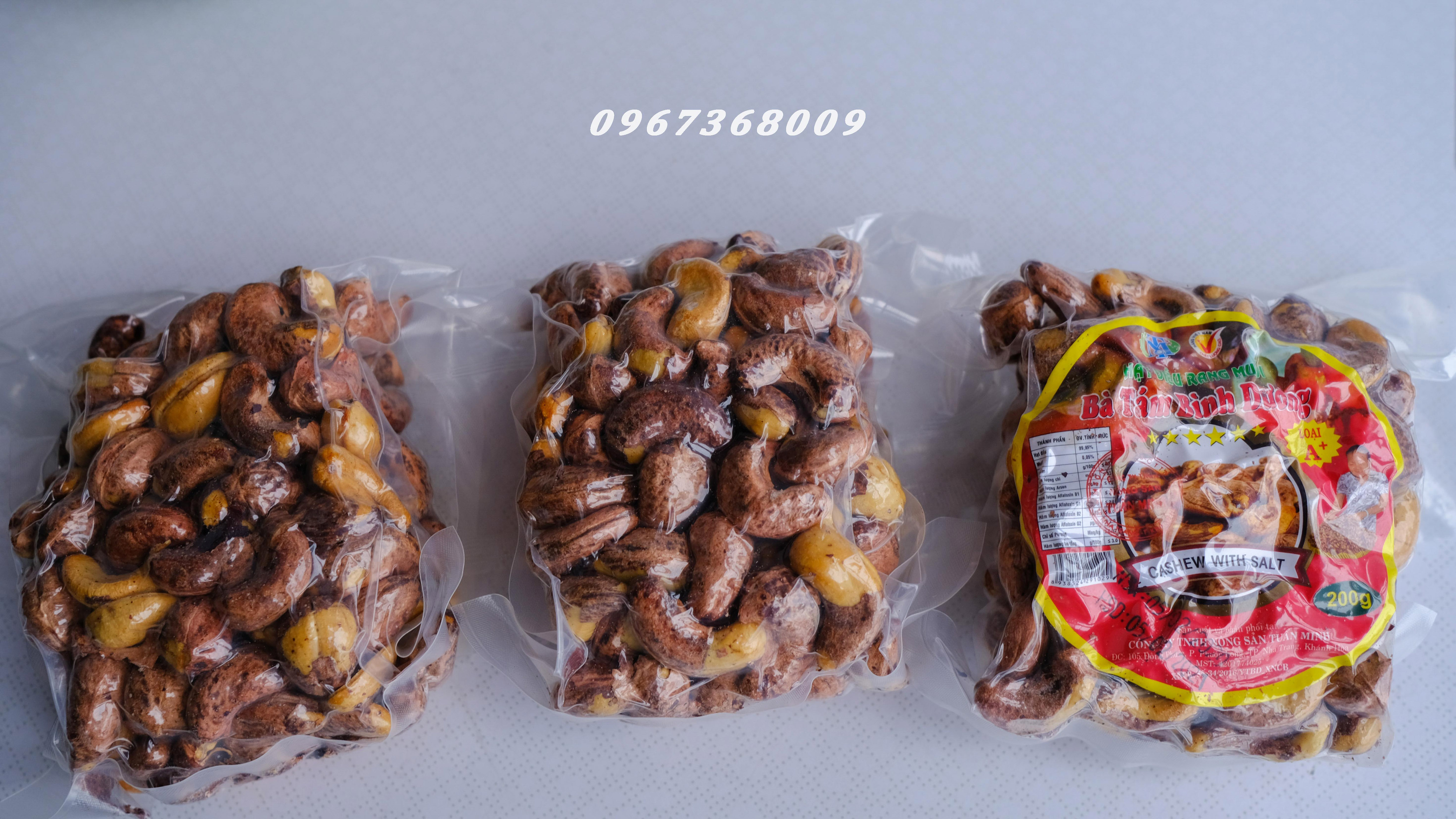 Hạt điều rang muối túi hút chân không 200gr