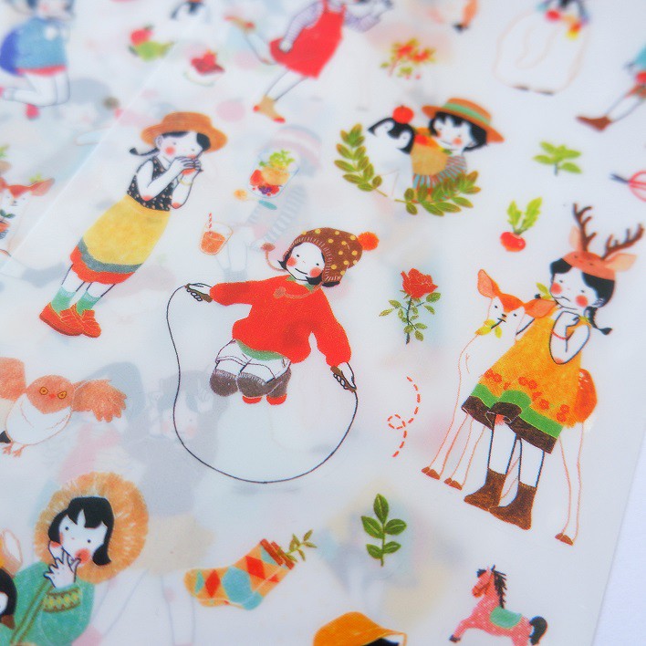 [HCM]Bộ 6 tấm sticker trang trí Heeda