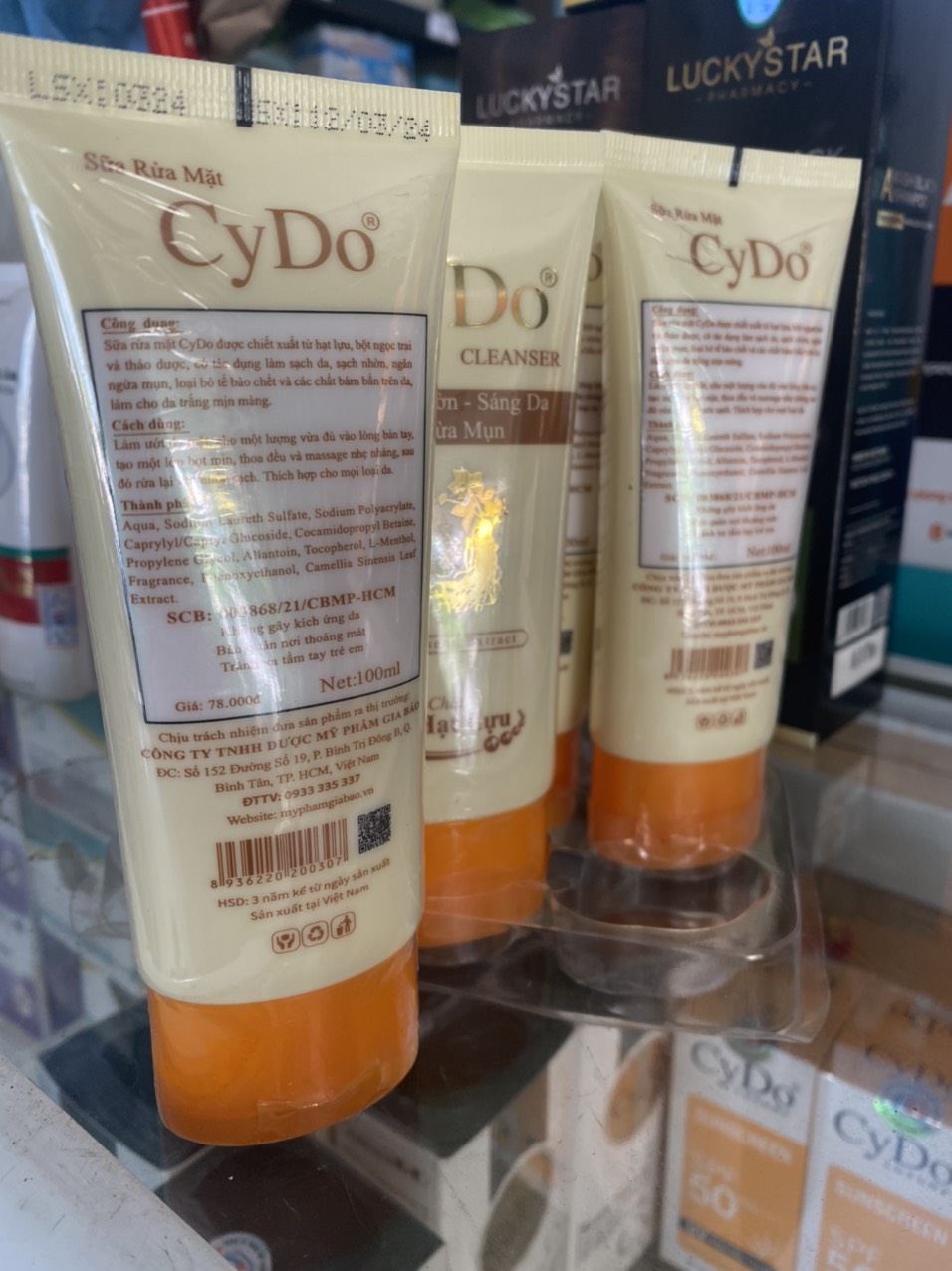 SỬA RỬA MẶT LỰU CYDO MẪU MỚI