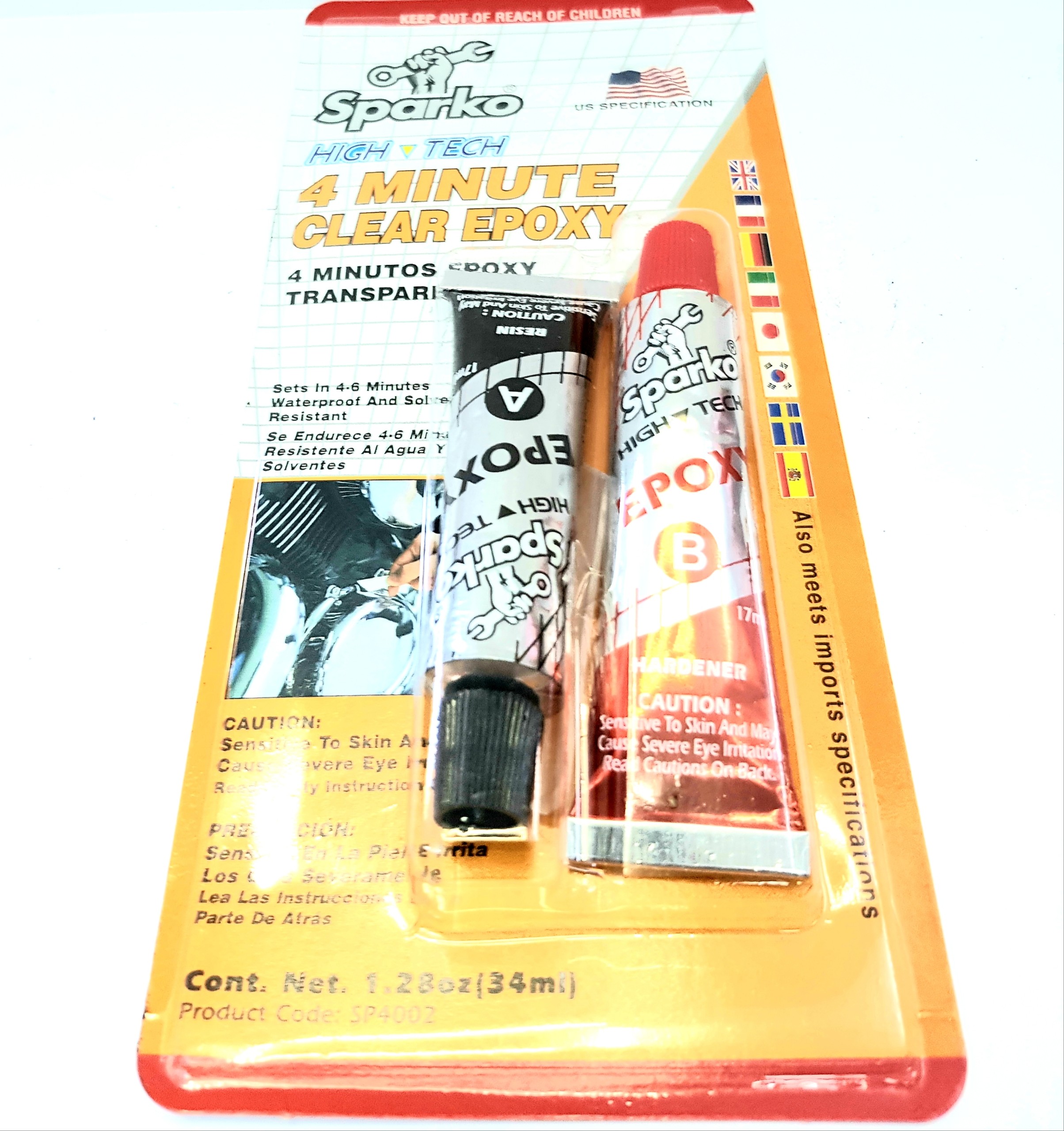 [HCM]Keo AB Sparko trong 4 Minute Clear Epoxy