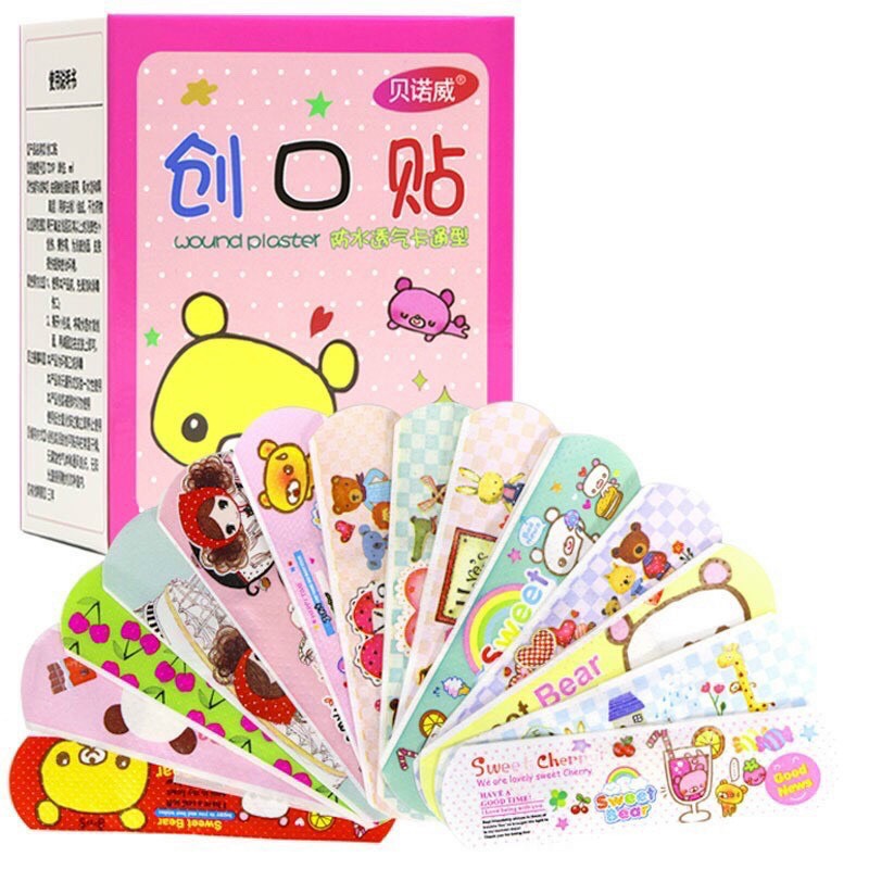 Hộp 100 Miếng Dán Vết Thương Cute
