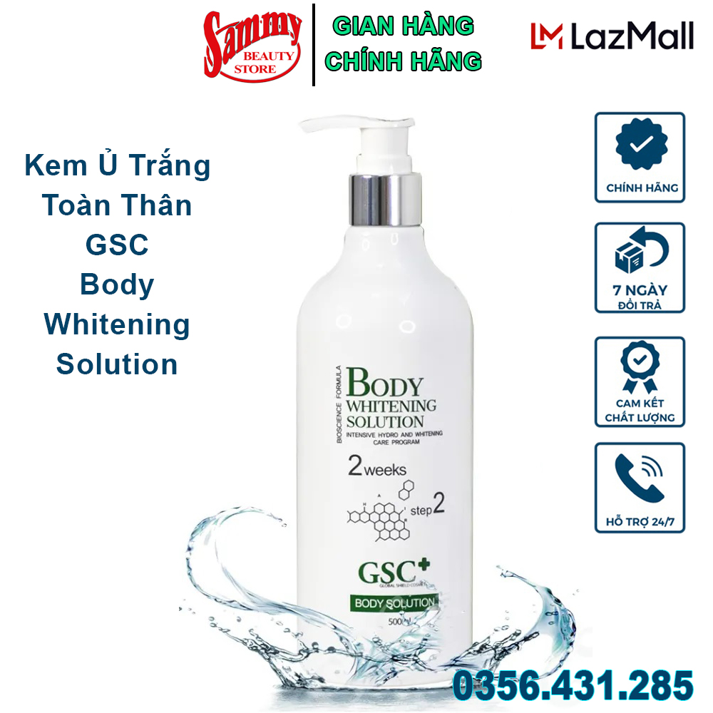 Kem Ủ Trắng Toàn Thân GSC Body Whitening Solution