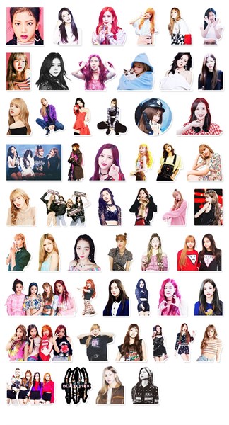 Bộ 52 Sticker nhóm nhạc Blackpink