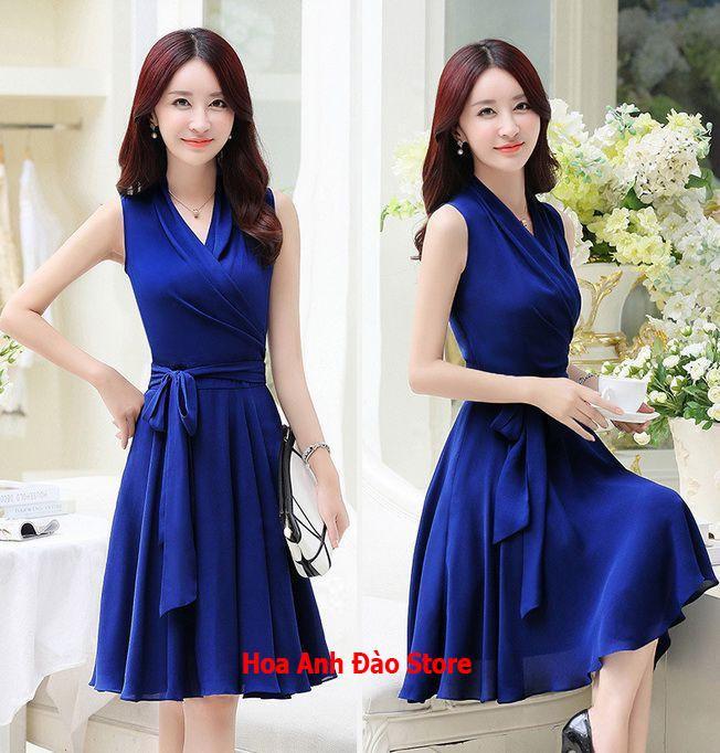 [HCM]Đầm Xòe Xếp Ly Cột Eo Thời Trang PT Shop