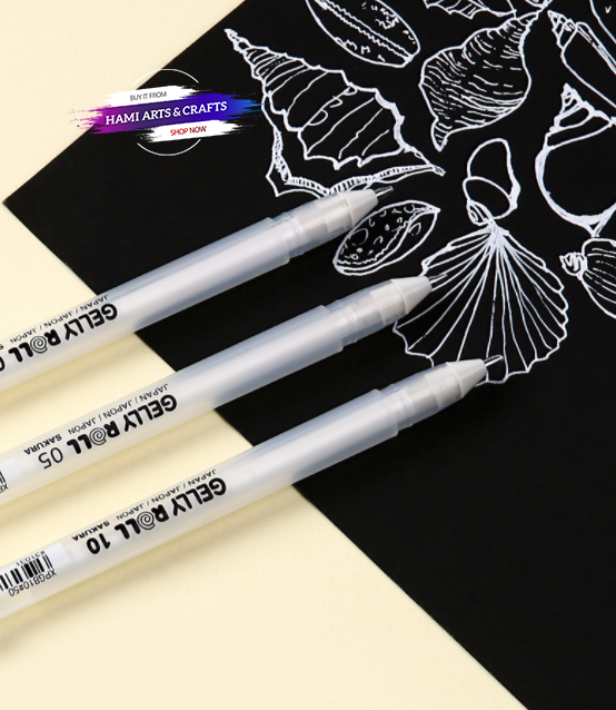 Bút Trắng Gelly Roll Sakura Full Nét (0.5-0.8-1.0)