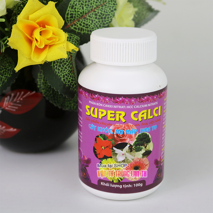Phân bón Super Calci dưỡng hoa cho lan - lọ 100g