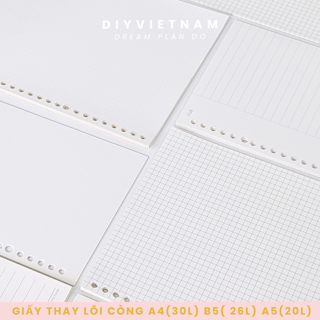 [Hcm]Refill Paper for Notebooks A5(20)B5(26) A4(30)