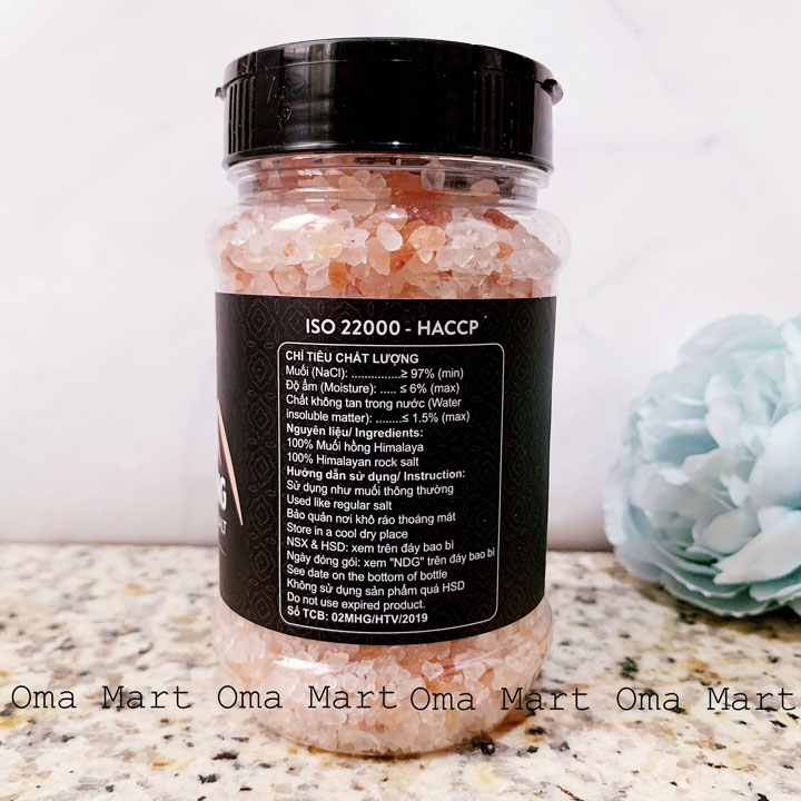 Muối hồng himalaya dạng hạt Vipep 250g