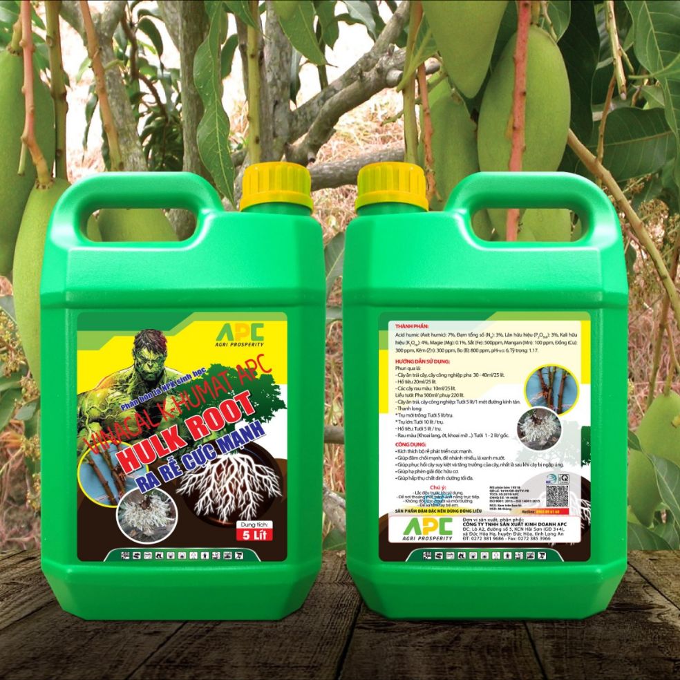 Phân bón sinh học kích thích ra rễ cực mạnh HULK ROOT 5 lít