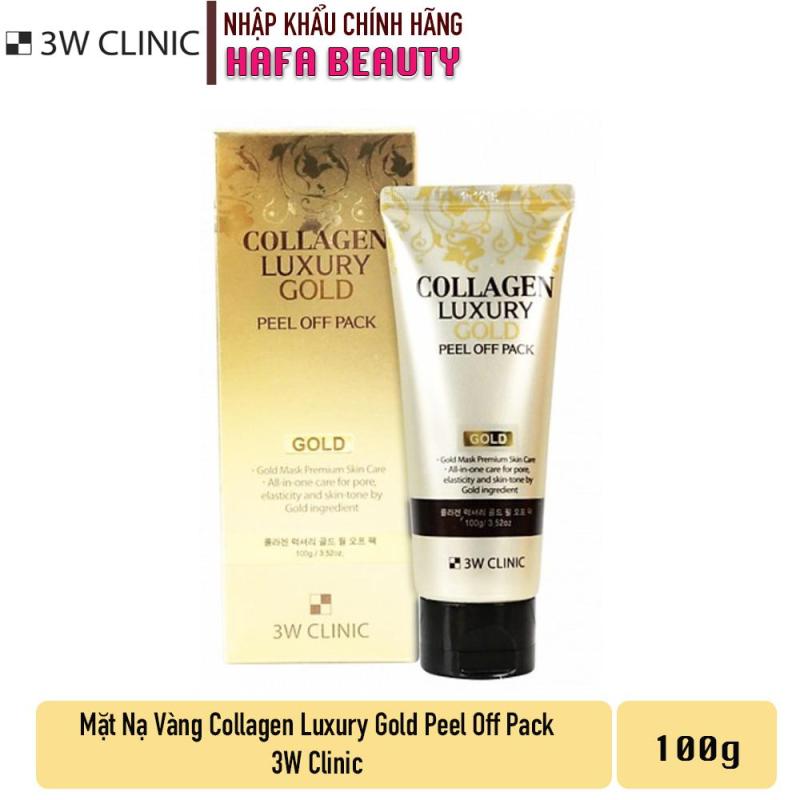 Mặt nạ lột collagen và tinh chất vàng 24K3W CLinic Collagen & Luxury Gold Peel Off Pack 100g