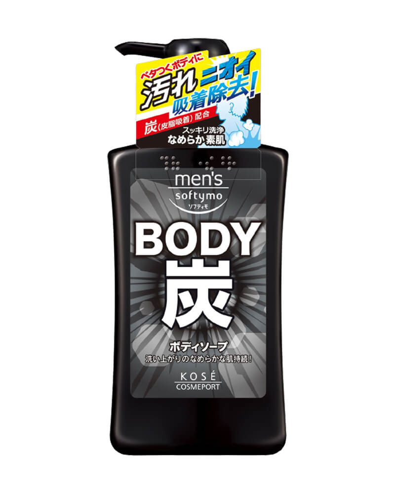 Sữa Tắm Than Hoạt Tính Dành Cho Nam Softymo Kose Nhật Bản 550ml