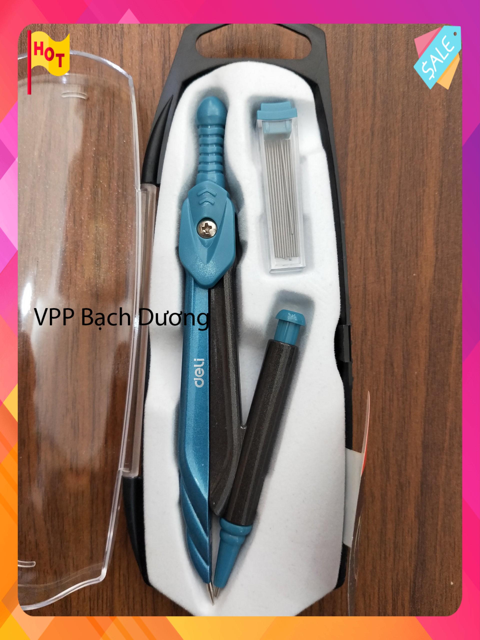 Compa Deli G203 Chì bấm - cái - compa học sinh tốt