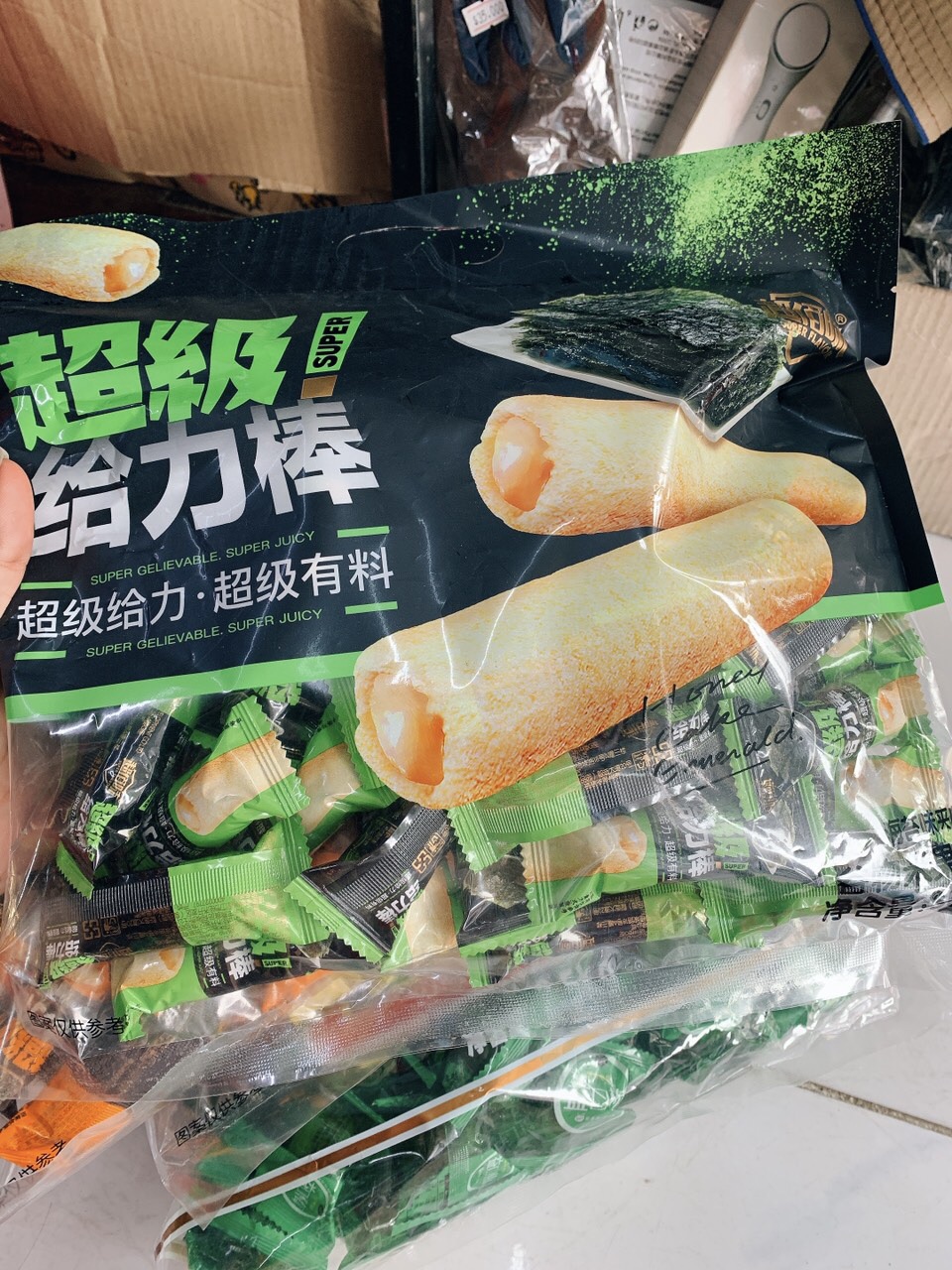 Bánh gạo cuộn trứng muối