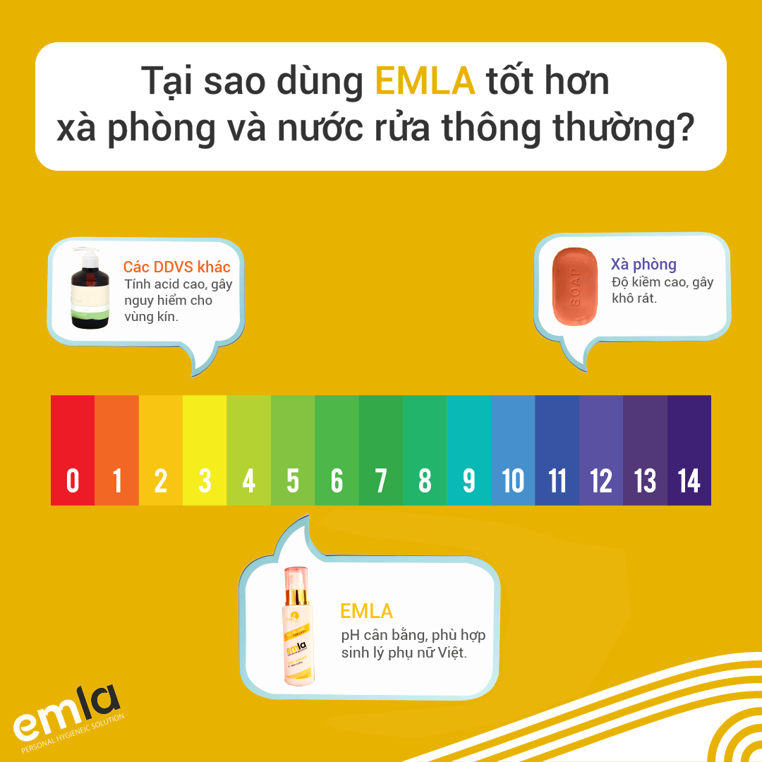 Dung dịch vệ sinh phụ nữ EMLA túi 100ml