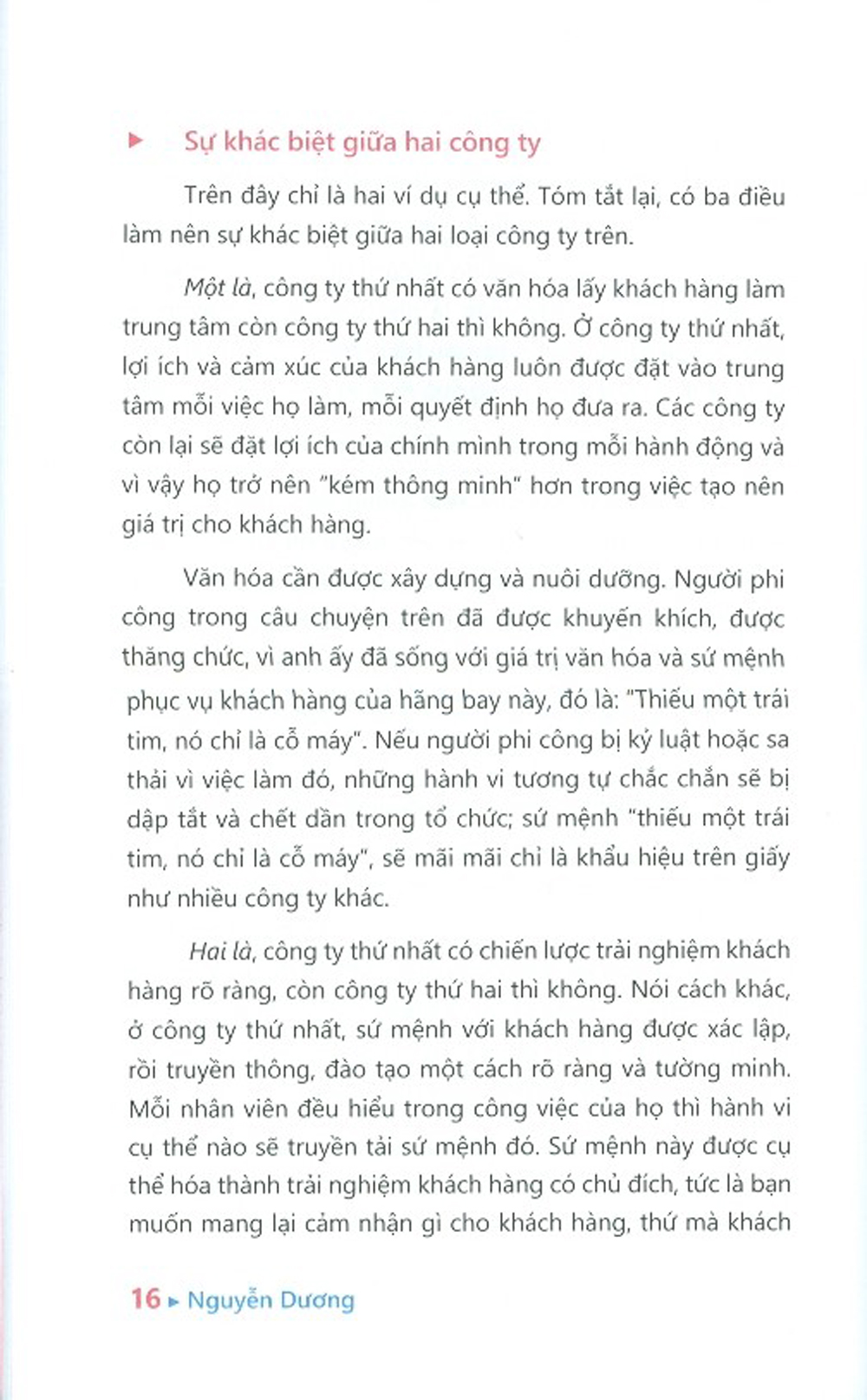 Trải Nghiệm Khách Hàng Xuất Sắc