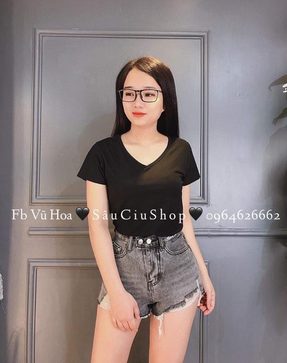 áo phông nữ cổ tim chất đẹp