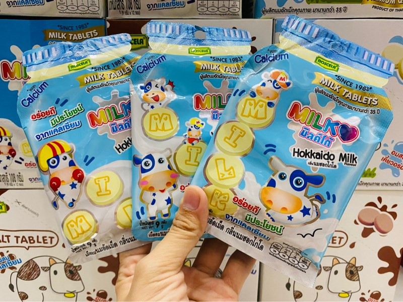 [Tết 2022]Kẹo sữa bò Milk Tablet Thái Lan 18g