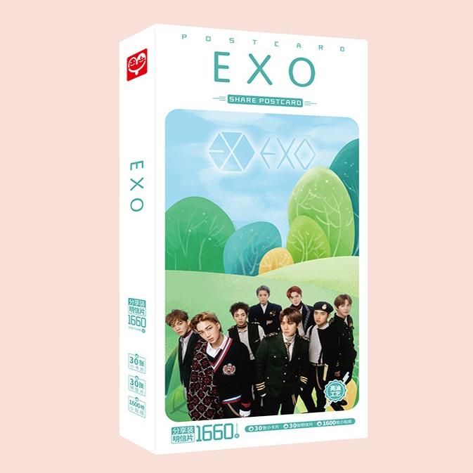 Postcard hộp ảnh EXO 1660 ảnh
