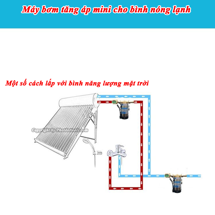 Bơm tăng áp cho bình nóng lạnh máy giặt
