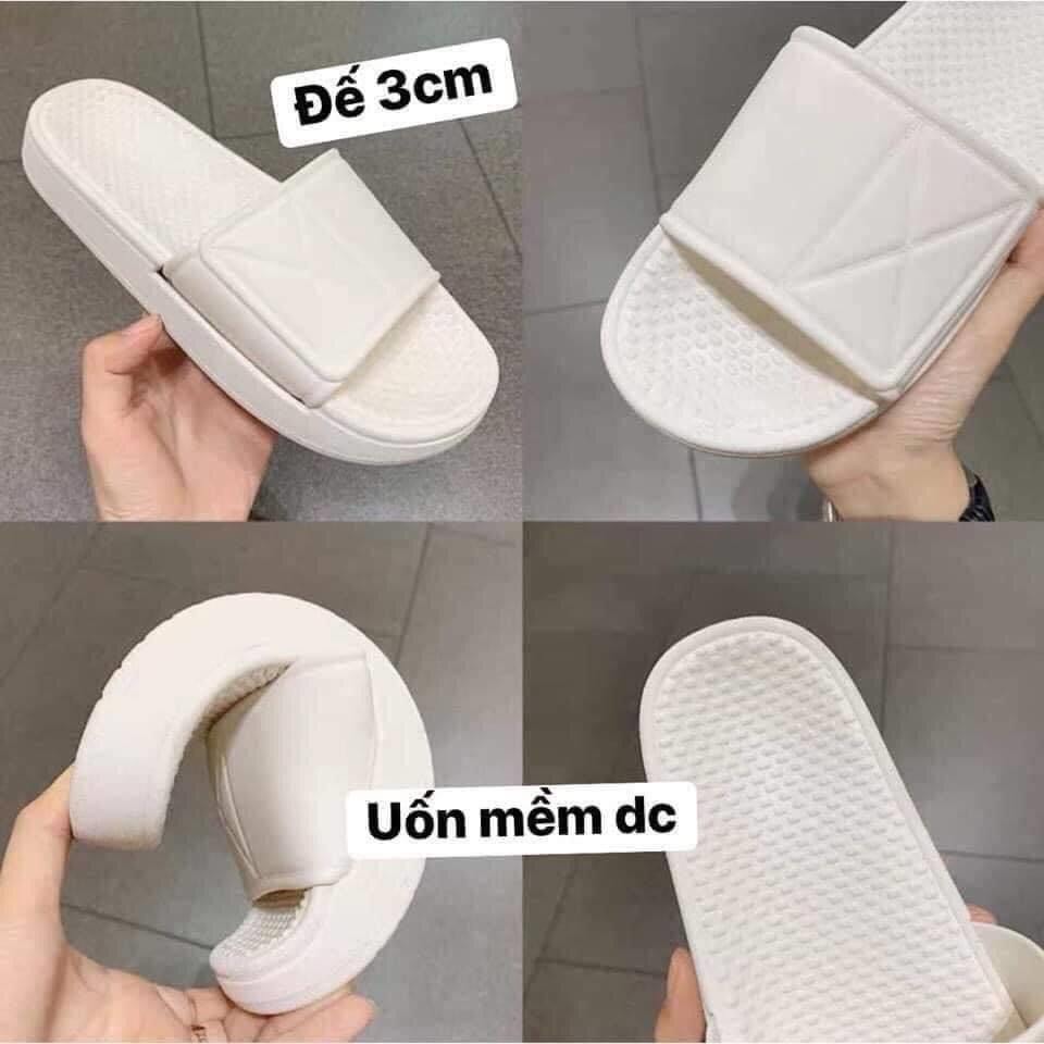 dép nam nữ chất liệu cao su đi bền nhẹ đế đúc 2 màu hót