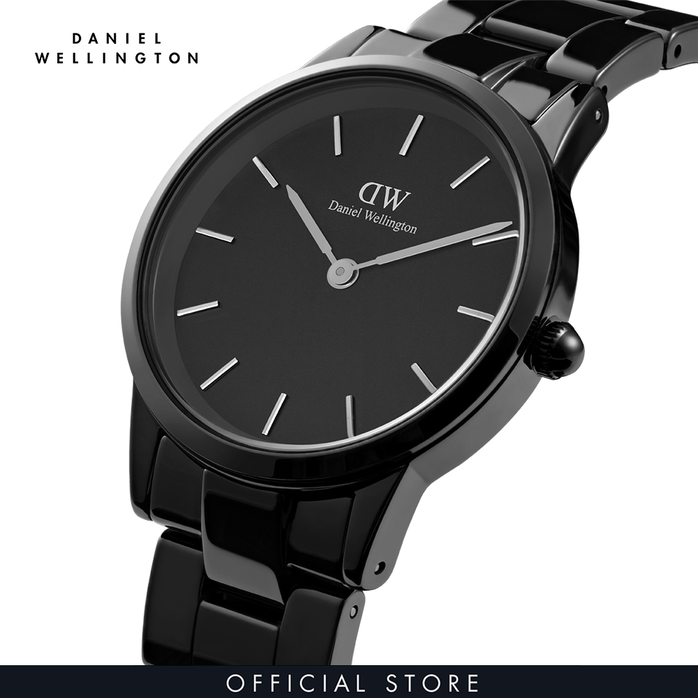 Đồng hồ Nữ Daniel Wellington dây ceramic - Iconic Ceramic màu đen