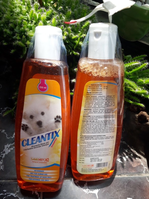 Sữa tắm chó Cleantix 250ml Hỗ trợ viêm da nấm da