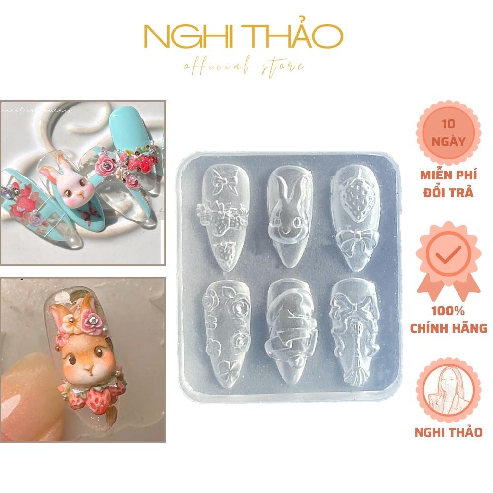 Khuôn silicon nail làm charm