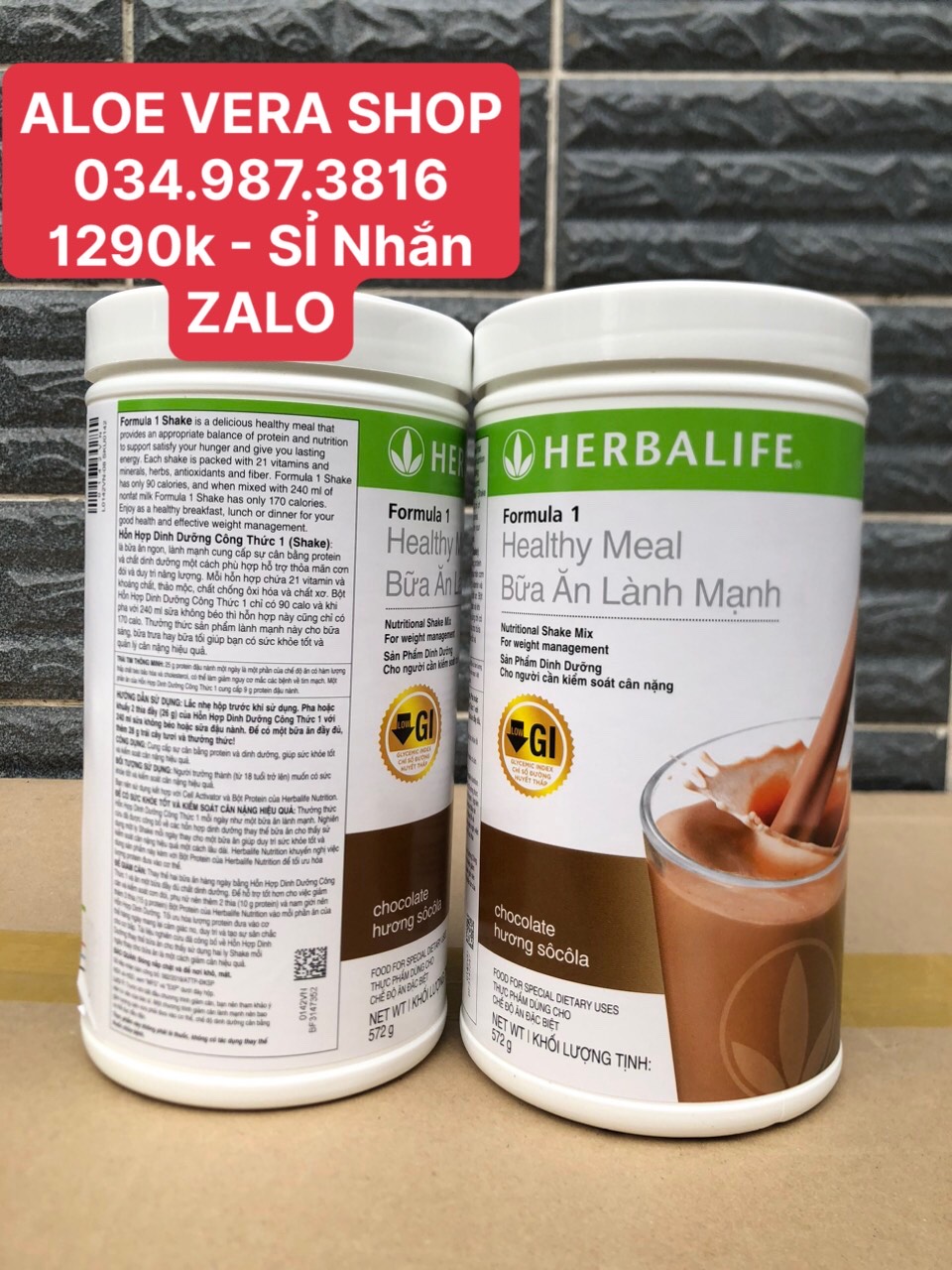 (1174k) Combo 2 Hộp Bột Bữa ăn Lành Mạnh Vị Socola