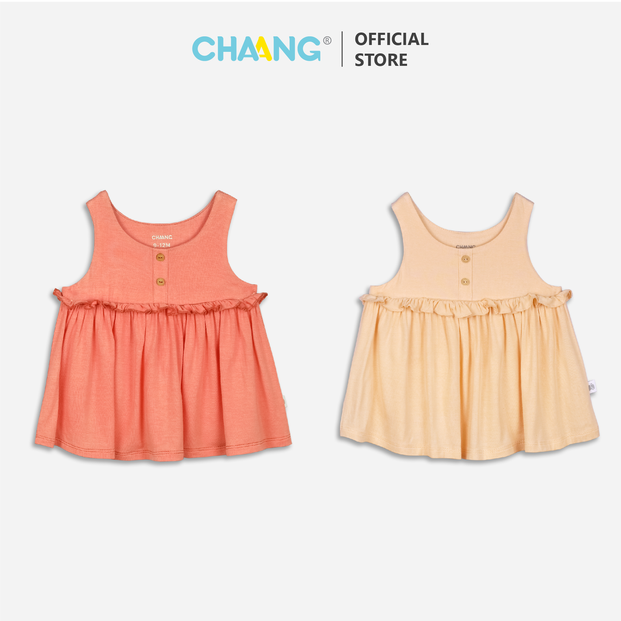 [CHAANG]Áo ba lỗ cúc ngực Pool Party Chaang