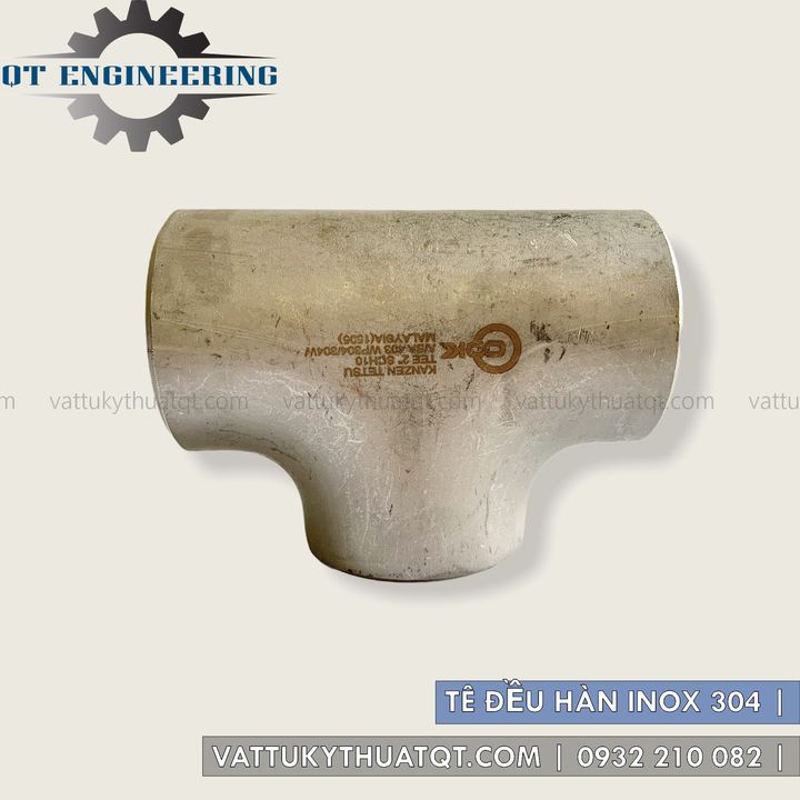 Tê Đều Hàn Inox 304 - SCH10 | VATTUKYTHUATQT.COM