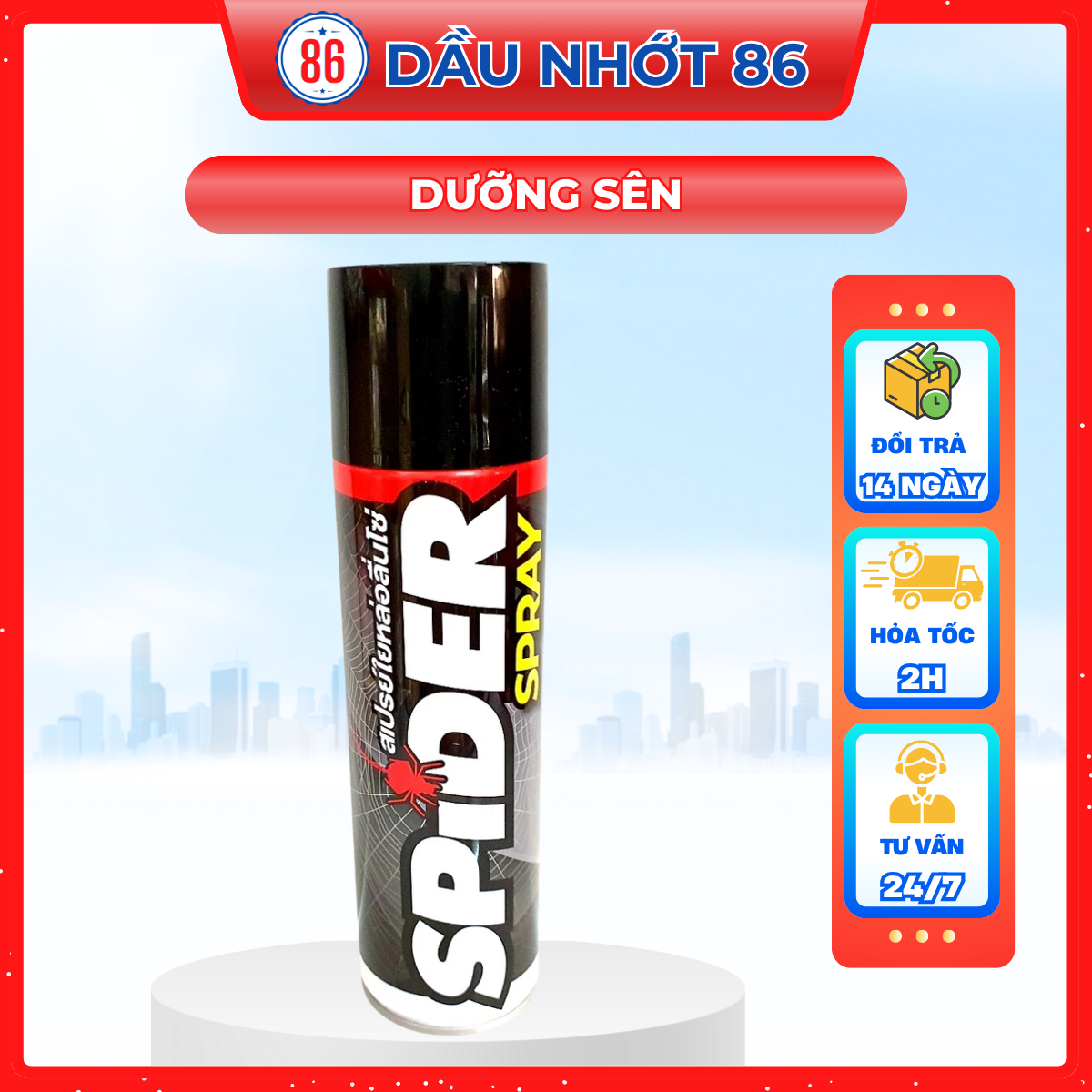 Xịt dưỡng sên SPIDER 600ml Thái Lan