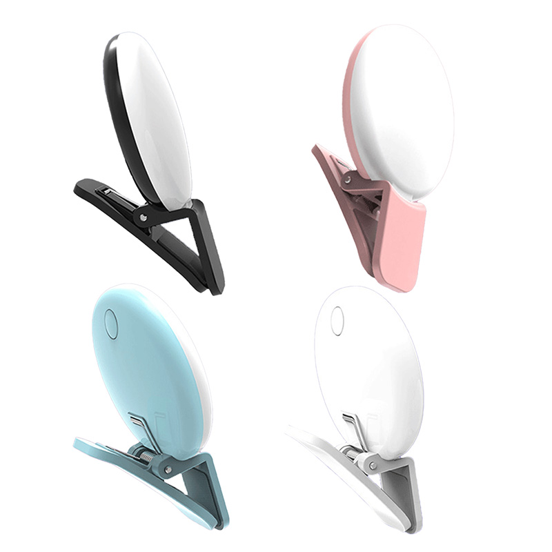 Fill Flash Lens Light Lamp Clip Three Stop Dimming Mini Durable Practical 10 LED Selfie Ring Beauty