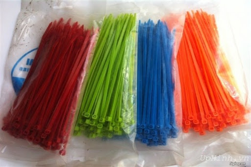 10cm - combo 100 dây thít, dây rút nhựa chọn màu (mỗi bịch 1 màu)