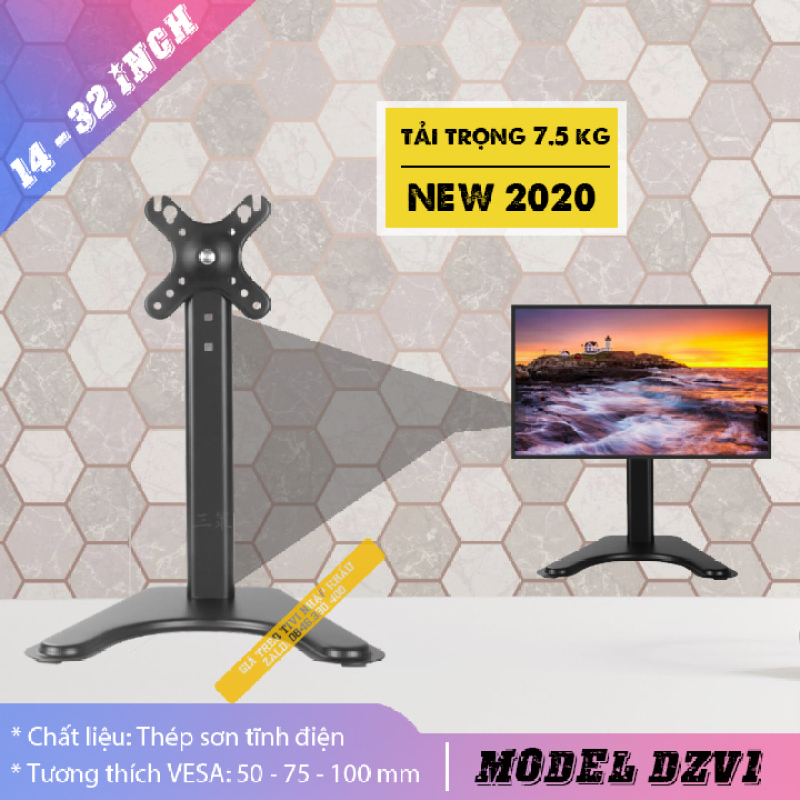 Bảng giá [ Hàng Nhập Khẩu ] Chân đế màn hình máy tính đa năng DZV1 14 - 32 inch - Chân tivi để bàn điều chỉnh cao thấp Phong Vũ