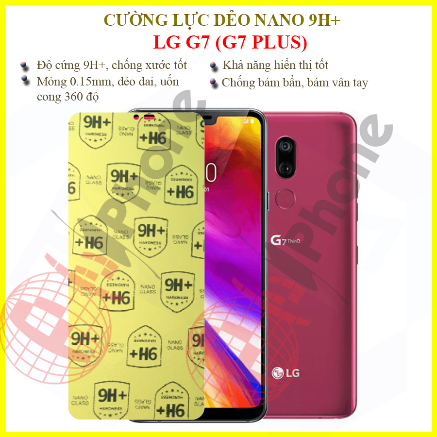 Dán cường lực dẻo nano lg g7, lg g7 plus