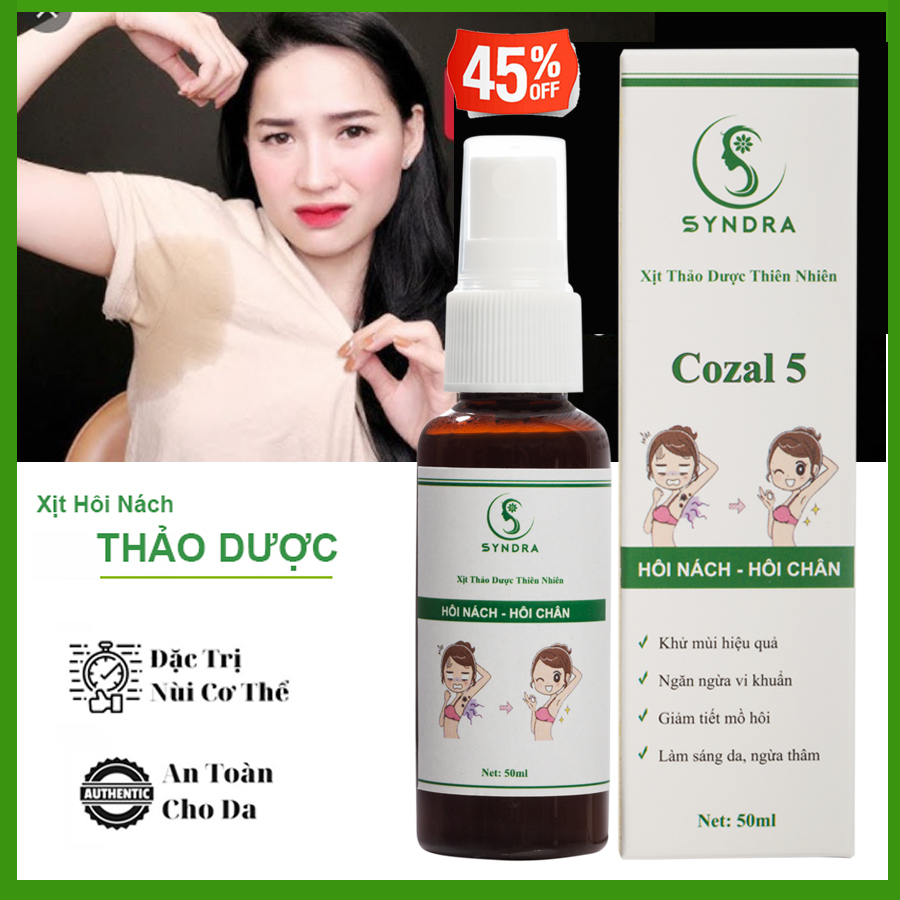 Xịt khử mùi hôi nách hôi chân hiệu quả 24h ngăn tiết mồ hôi luôn giữ khô thoáng