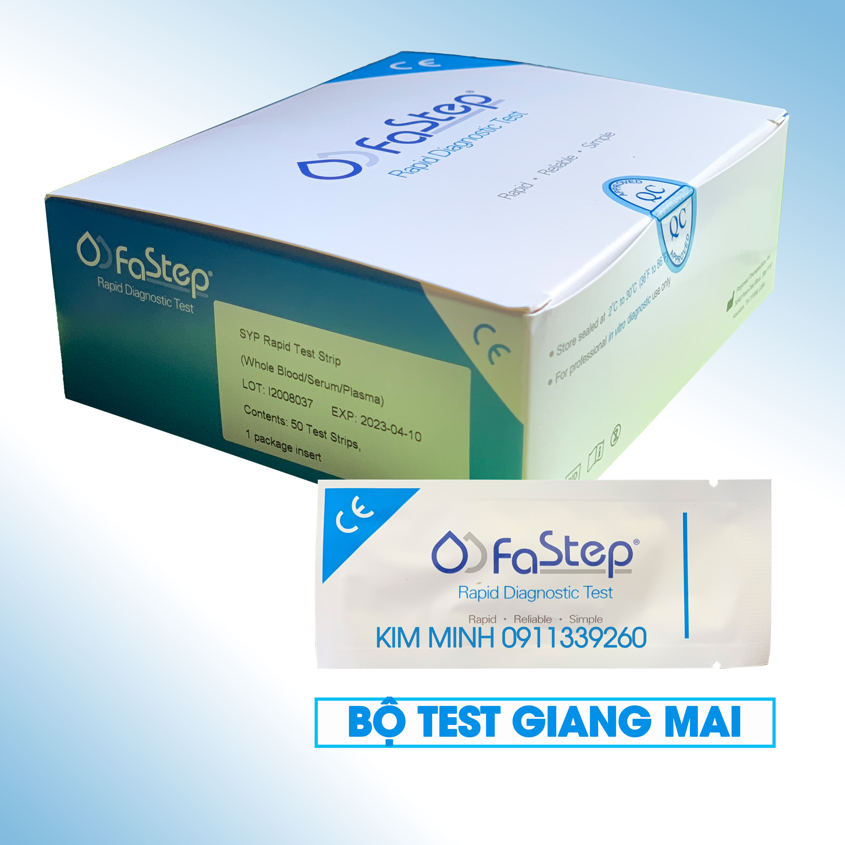[Hcm] Giang Mai Fastep Test Strips