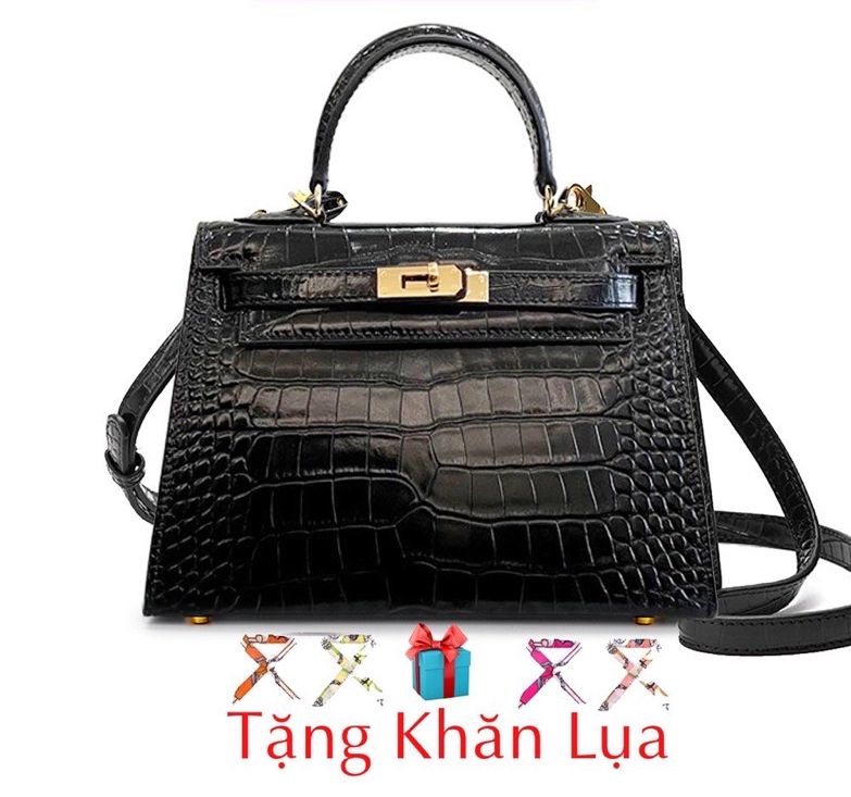 Túi Xách nữ HM Da rắnTặng Khăn Lụa Giá Sỉ