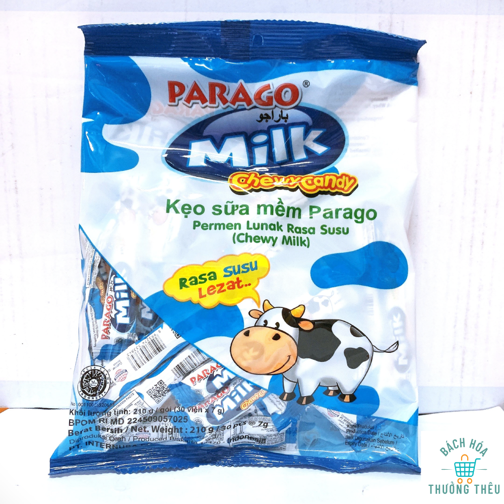 Kẹo sữa mềm parago gói 250g bịch 31 cái