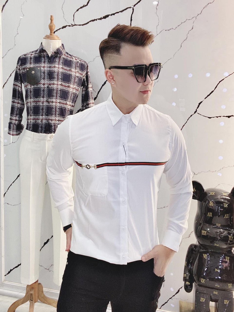 Áo sơ mi nam quốc dân lụa hàn mẫu cực hot