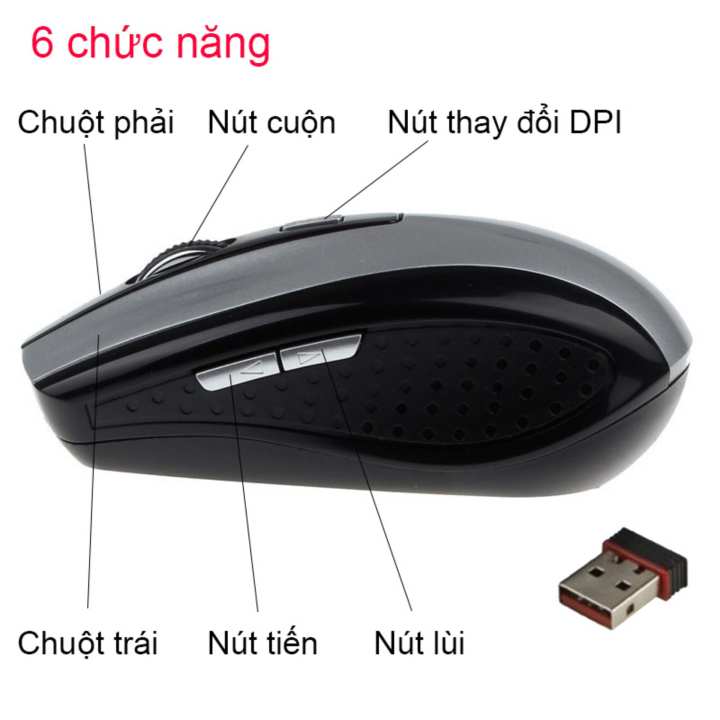 Chuột không dây 6D 7500