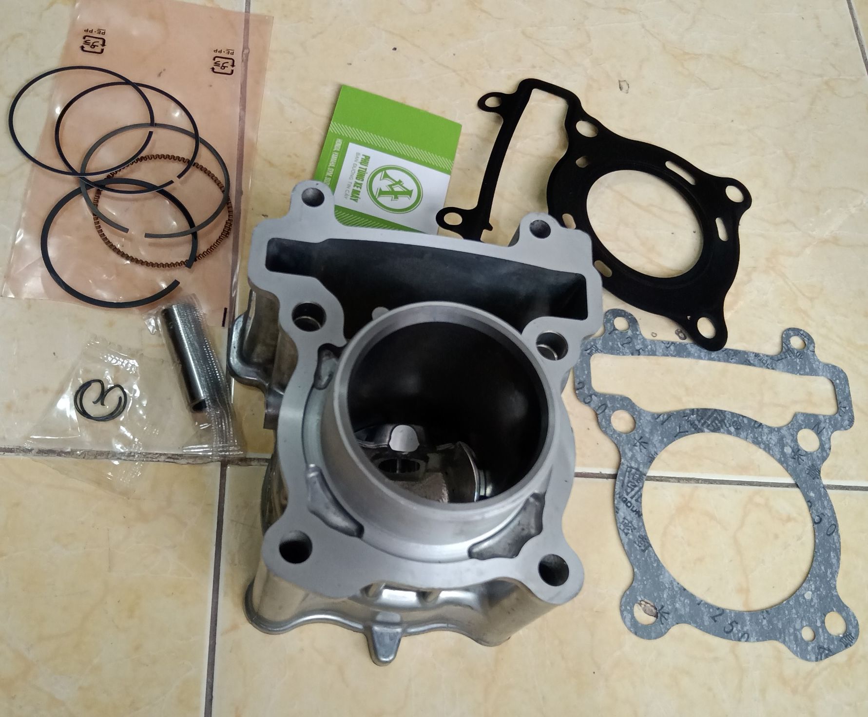 Bộ hơi xe máy exciter 135 - bộ nòng xi lanh exciter 135 2011
