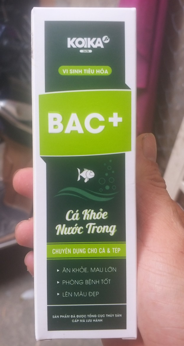 [HCM]Vi sinh tiêu hóa KOIKA BAC + cho cá cảnh chai 105ml