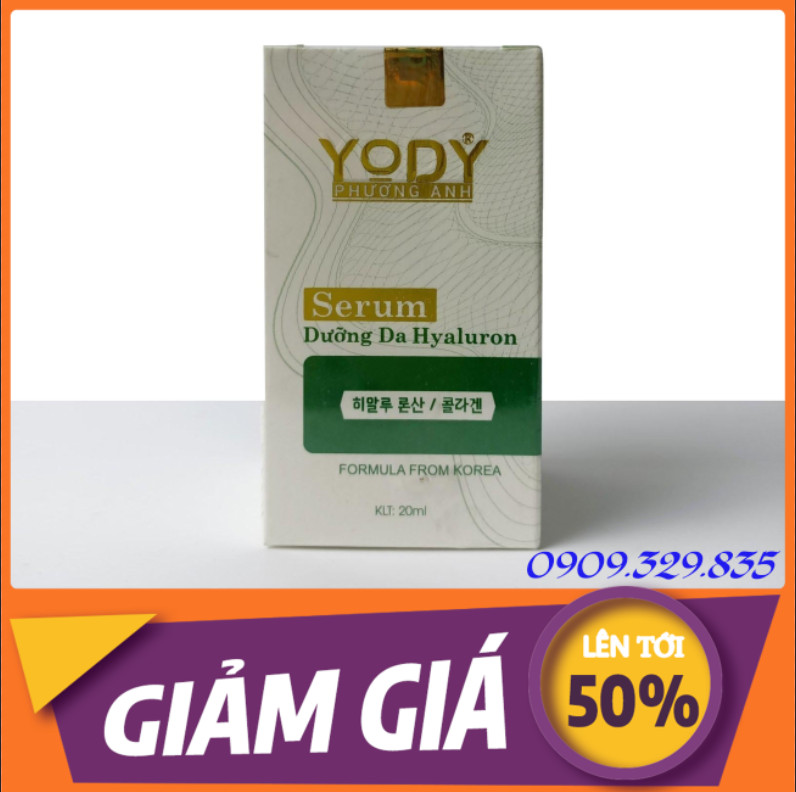 Serum dưỡng Hyaluron Yody White Phương Anh - dưỡng da cấp ẩm trắng da phục hồi da