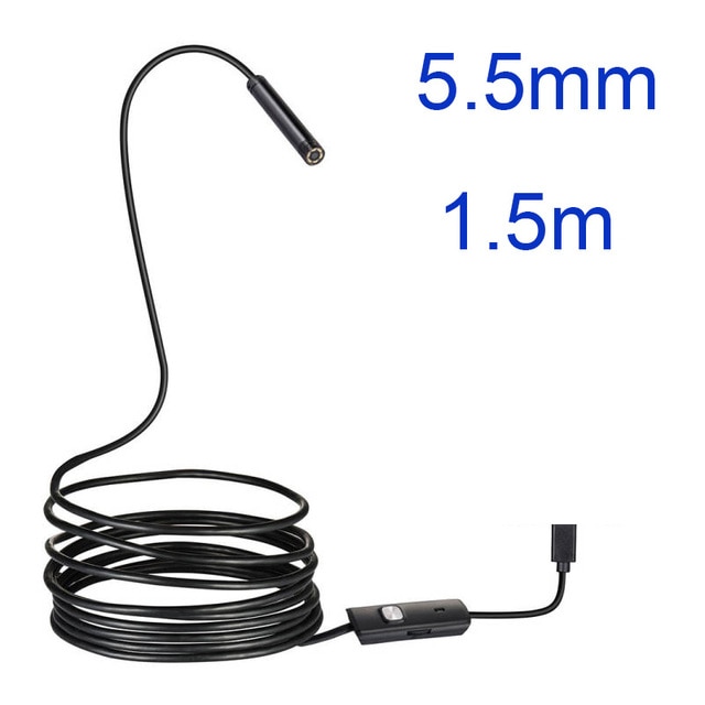 5.5 7 Mét Android nội soi 3 trong 1 USBMicro USBType-C borescope kiểm tra máy ảnh không thấm nước cho điện thoại thông minh
