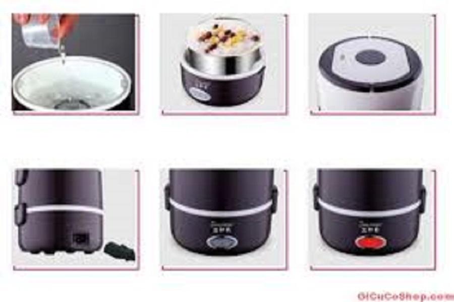 HỘP CƠM CẮM ĐIỆN 3 TẦNG INOC