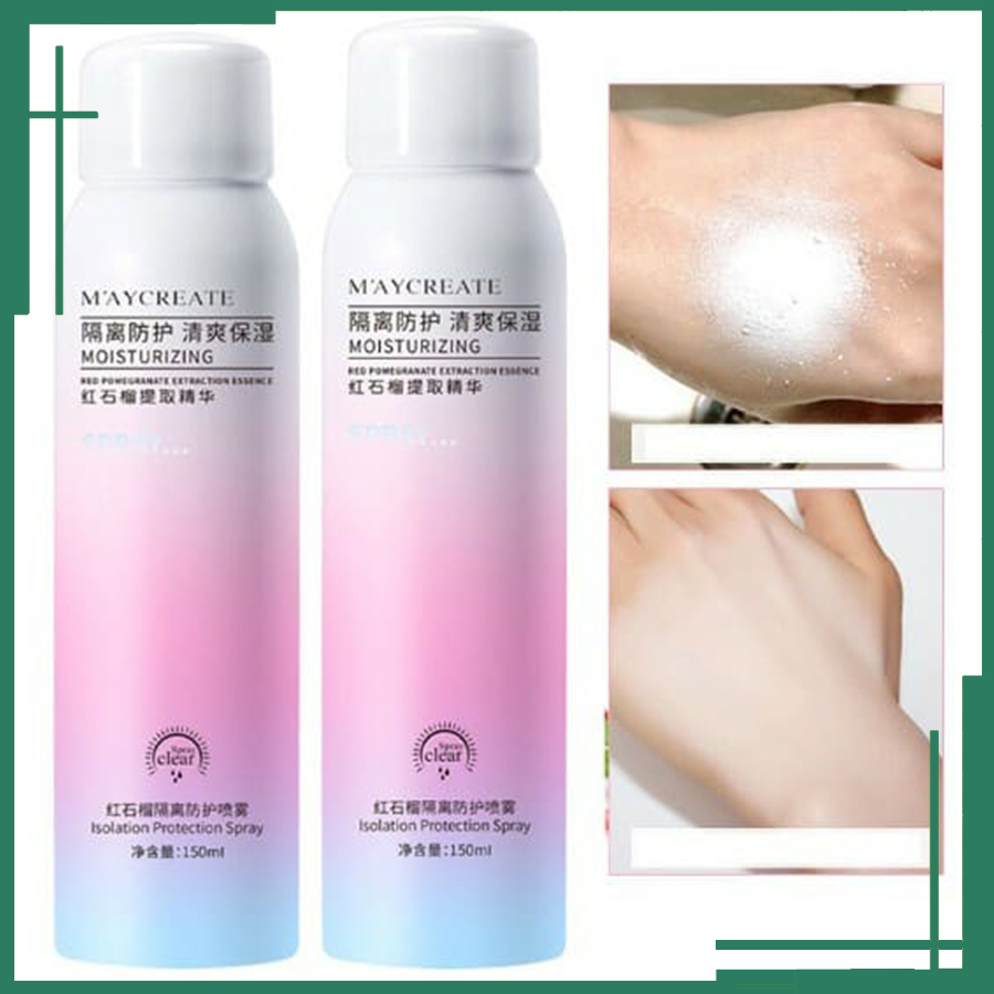 Xịt Chống Nắng Trắng Da Spf35 Maycreate 150ml xịt trắng da toàn thân chống nước