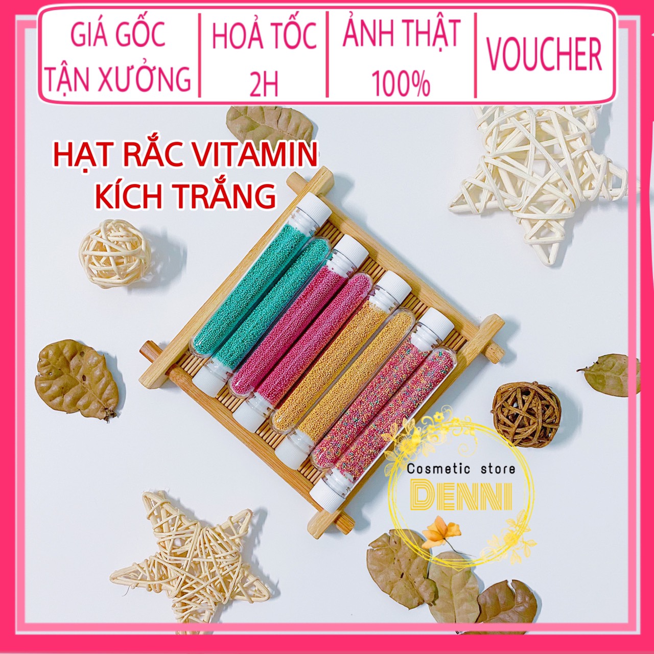 [HCM]Lẻ ống hạt rắc kem vitamin kích trắng