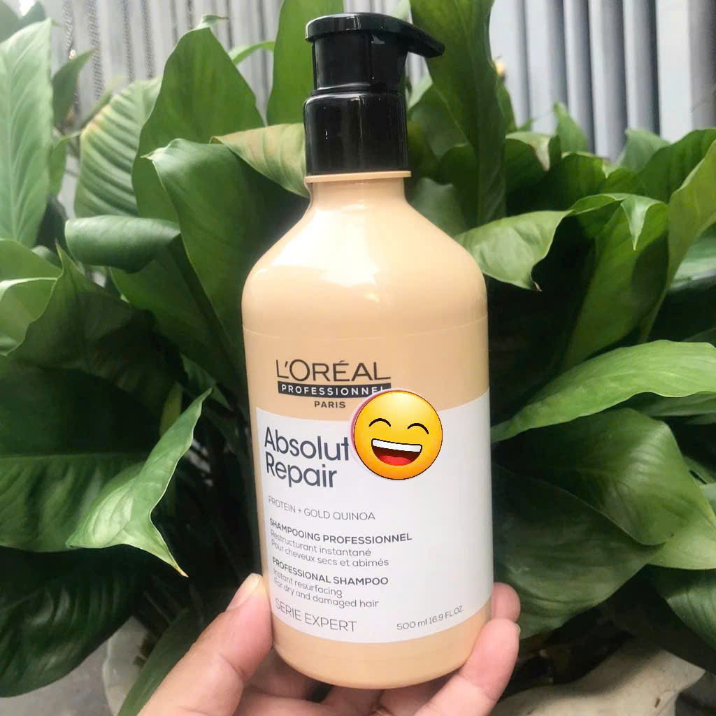 Dầu xả dưỡng L'oreal Absolut Repair Golden "vàng" phục hồi tóc hư tổn New 750ML - CHAI