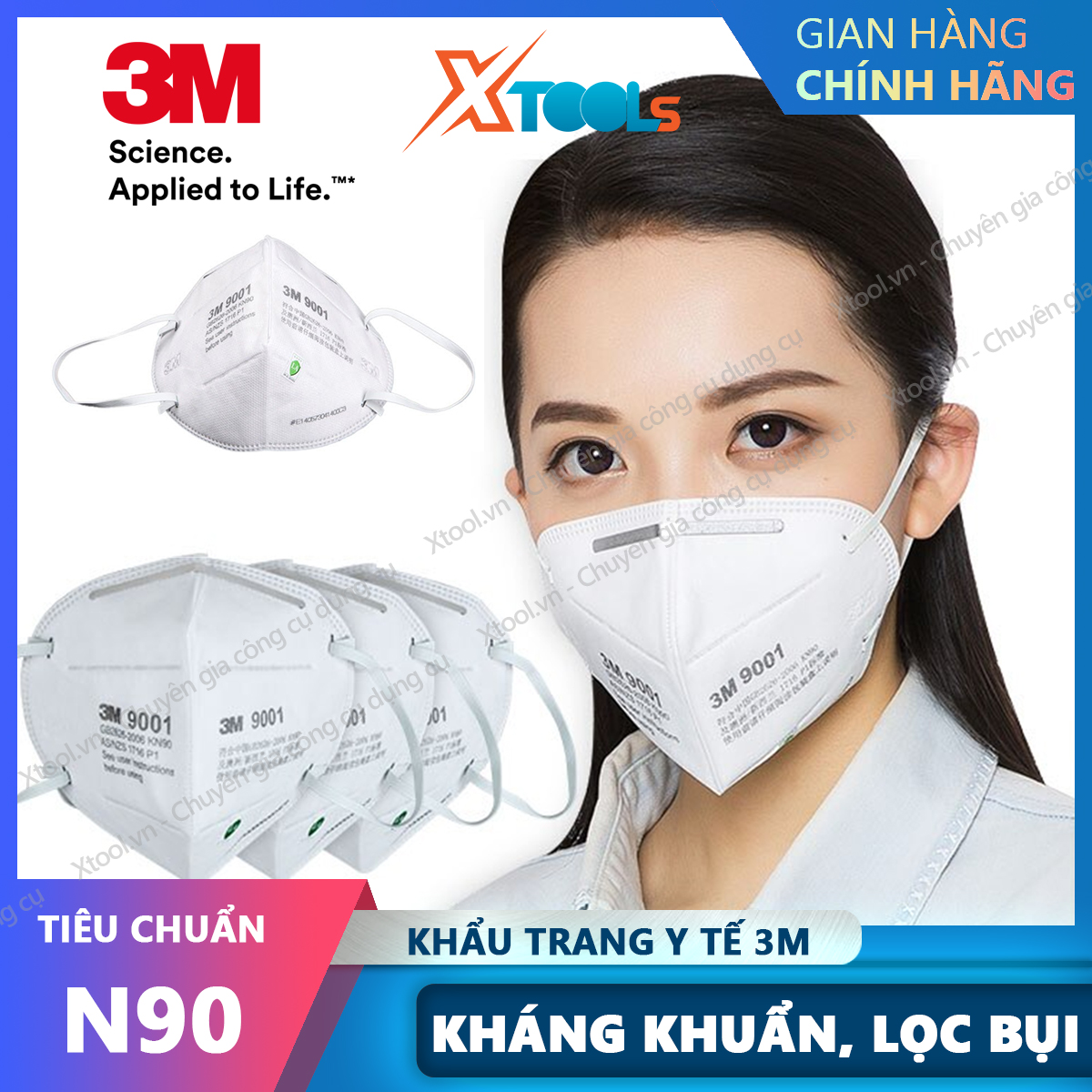 3M 9001a medical face mask. Anti-bacteria 3D mask, smooth dust, translation case, 3M mask page xtools